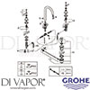 Grohe 20009003 GEN1 Mixer Spare Tech Diagram