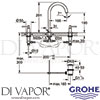 Grohe 20009AL3 GEN1 Mixer Spare Diagram
