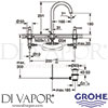 Grohe 20009AL3 Mixer Spare Diagram