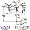 Grohe Sinfonia 3-Hole Basin Mixer Dimensions