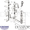 Grohe Sinfonia 3-Hole Basin Mixer Spares
