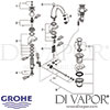 Grohe Sinfonia 3-Hole Basin Mixer Spares