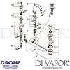 Grohe Sinfonia 3-Hole Basin Mixer Spares