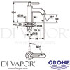 Grohe 20021003 Spare Diagram