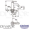 Grohe 20021AL3 Spare Diagram