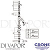 Grohe 20021AL3 Spare Tech Diagram