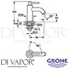 Grohe 20021DC3 Spare Diagram