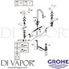 Grohe 20069EN3 Mixer Spare Tech Diagram