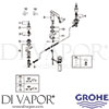 Grohe 2007200A Mixer Spare Tech Diagram