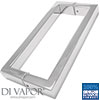 200mm Shower Door Handles (20cm Hole to Hole) - Stainless Steel