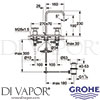 Grohe 20143000 Mixer Spare Diagram