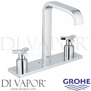 Grohe 20143000 Allure Three-Hole Basin Mixer (1/2 Inch) M-Size Bathroom Tap Spare Parts