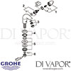 Grohe Aria Pillar Tap Spares