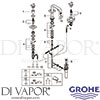 Grohe 2014800A Mixer Spare Tech Diagram