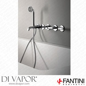 Fantini 2016 Icona Deco Wall-Mounted Bathtub Set with Hand Shower Spare Parts