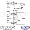 Grohe 20164AL3 Mixer Spare Diagram