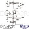 Grohe 20169 Mixer Spare Diagram