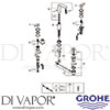 Grohe 2018000 Mixer Spare Diagram