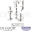 Grohe 20180KS0 Mixer Spare Tech Diagram