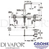 Grohe 20180LS0 Mixer Spare Diagram