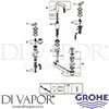 Grohe 20180LS0 Mixer Spare Tech Diagram