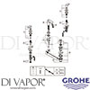 Grohe 20187000 Mixer Spare Diagram