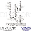 Grohe 20188000 Mixer Spare Tech Diagram