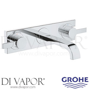 Grohe 20189000 Allure 3-Hole Basin Mixer (1/2 Inch) S-Size for 29 025 002 Tap Spare Parts
