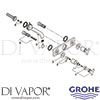 Grohe 20190000 Mixer Spare Tech Diagram