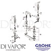 Grohe 20208002 Mixer Spare Diagram