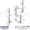 Grohe Eurodisc Cosmopolitan 3-Hole Basin Mixer S-Size Tap Spares