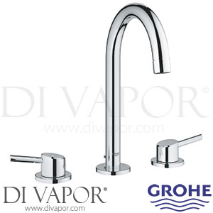 Grohe 20216001 Concetto Three-Hole Basin Mixer (1/2 Inch) L-Size Tap Spare Parts