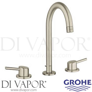 Grohe 20217ENA Concetto Brushed Nickel Three-Hole Basin Mixer L-Size Tap Spare Parts