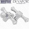 Bristan Handle Assembly Chrome Pair for Colonial Tap Range 2022103302