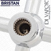 Bristan Handle Assembly Chrome Pair for Colonial Tap Range