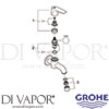 Grohe 20235000 Spare Tech Diagram