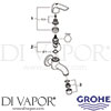 Grohe 20236000 Spare Tech Diagram