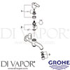 Grohe 20284000 Spare Tech Diagram