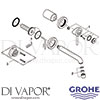 Grohe 20292000 Mixer Spare Tech Diagram