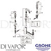 Grohe 20294ENA Mixer Spare Diagram
