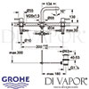 Grohe Essence 3-Hole Basin Mixer S-Size Tap Dimensions