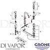 Grohe 20296001 Mixer Spare Diagram