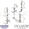 Grohe Essence Three-Hole Basin Mixer M-Size Spares