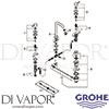 Grohe 20299001 Mixer Spare Tech Diagram