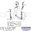 Grohe 20301003 Mixer Spare Tech Diagram