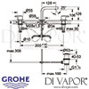 Grohe Lineare Three-Hole Basin Mixer S-Size Dimensions