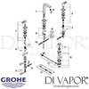 Grohe Quadra 3-Hole Basin Mixer M-Size Spares