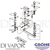 Grohe 20342000 Mixer Spare Tech Diagram