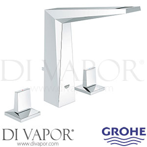 Grohe 20344000 Allure Brilliant Three Hole Basin Mixer 1/2 M-Size Spare Parts