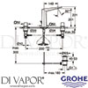 Grohe 20344AL0 Mixer Spare Diagram